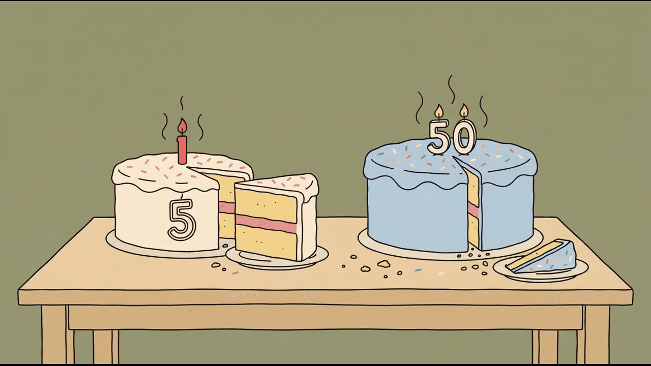 A crude doodle scene generated by Recut
