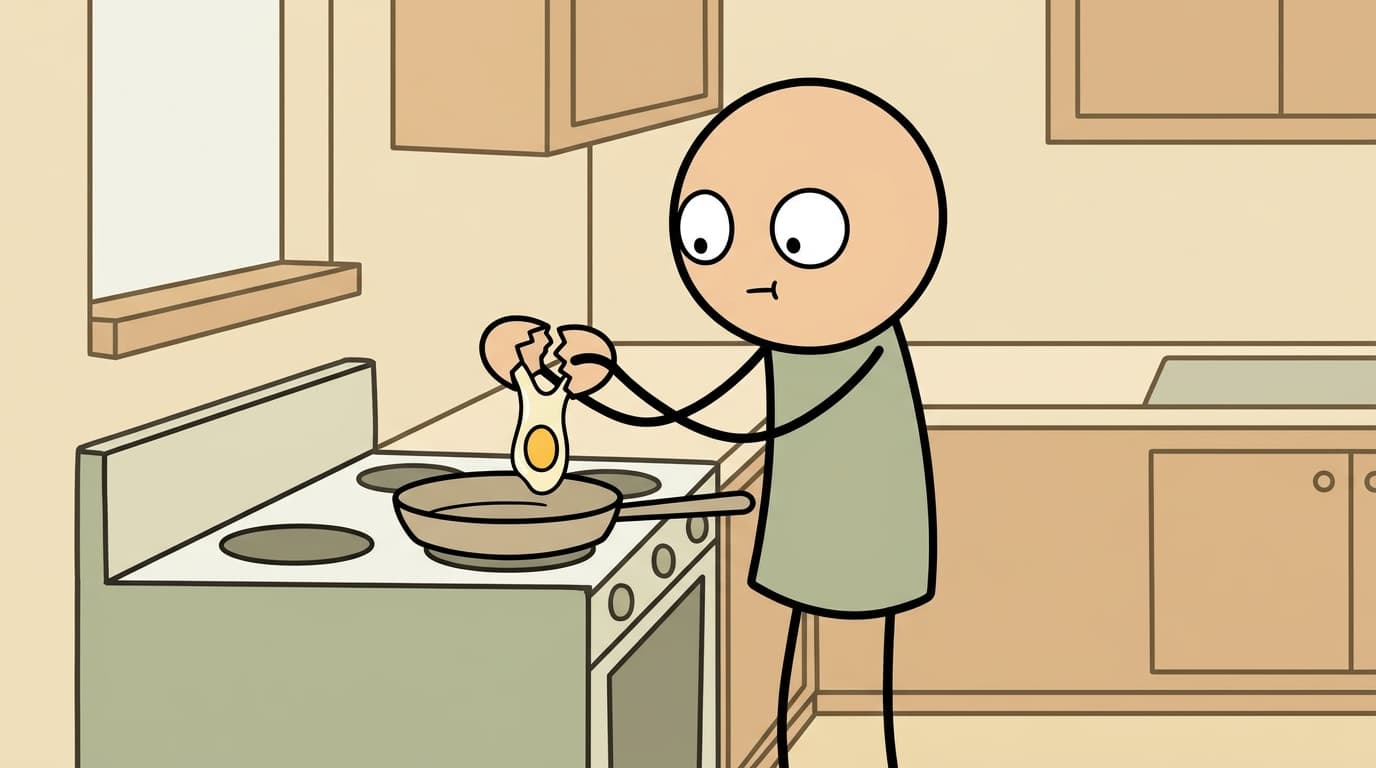Doodle scene: Why we eat eggs